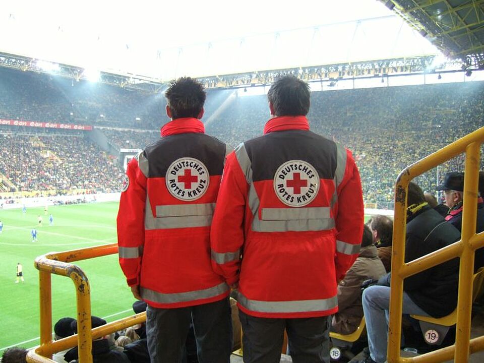 Sanitäter im Stadion