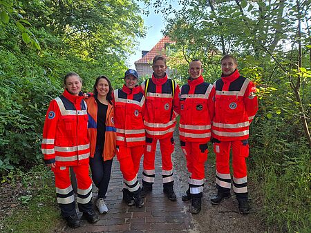 Gruppenfoto zusammen mit der Teambetreuerin